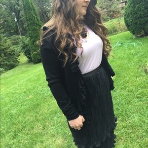 Dressy black skirt. Anne Hobbs